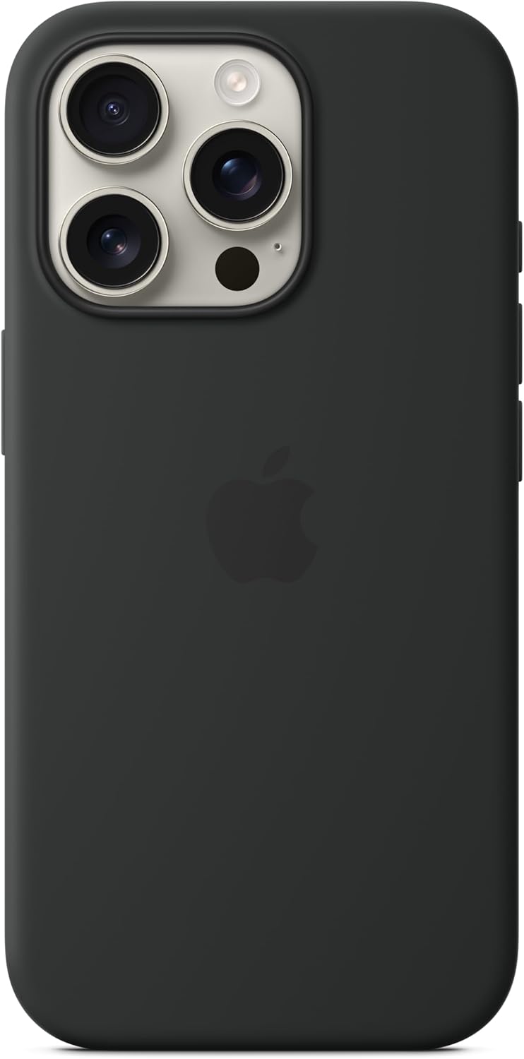 Iphone 16 Pro Silicone Case With Magsafe - Black