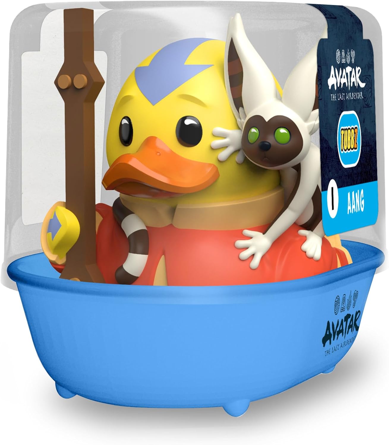 TUBBZ First Edition Aang Collectible Vinyl Rubber Duck Figure - Official Avatar: The Last Airbender Merchandise - Action TV, Film & Video Games Aang (First Edition)