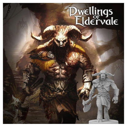 Dwellings Of Eldervale 2Nd Edition: Minotaur Mercenary Miniature