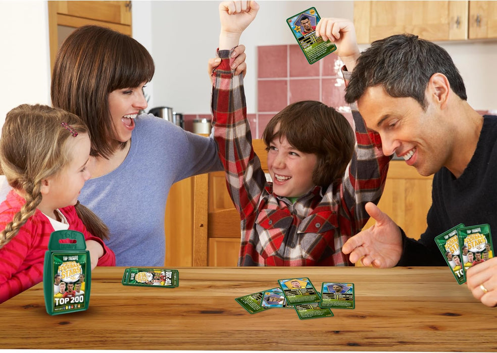 Top Trumps World Football Stars Top 200 Card Game Pack 5, Play with Ronaldo, Kevin De Bruyne, Putellas and Paredes, educational gift for ages 6 plus