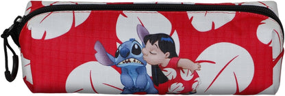 Lilo and Stitch Kiss-Fan Square Pencil Case 2.2, Red, 22 x 9 cm