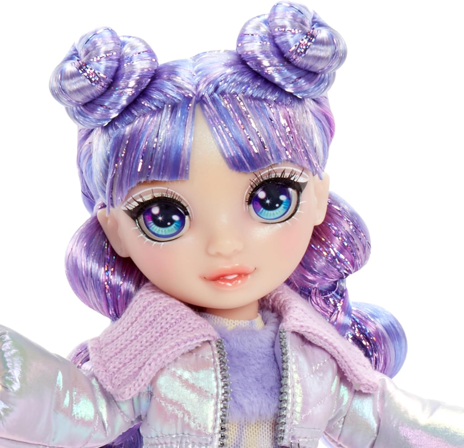 Rainbow High Winter Wonderland - Violet (Purple) - 28 cm Fashion Doll, With Hidden Magic Snow That Puffs Up with Water, Comes with A Snowman Kit, Suitable For Kids Ages 4-12 Years Old and Collectors