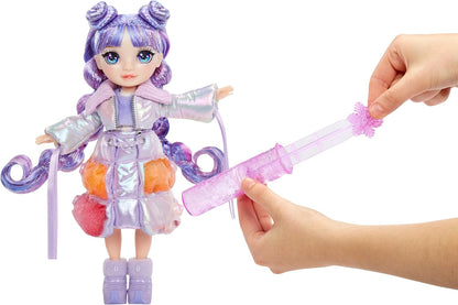 Rainbow High Winter Wonderland - Violet (Purple) - 28 cm Fashion Doll, With Hidden Magic Snow That Puffs Up with Water, Comes with A Snowman Kit, Suitable For Kids Ages 4-12 Years Old and Collectors