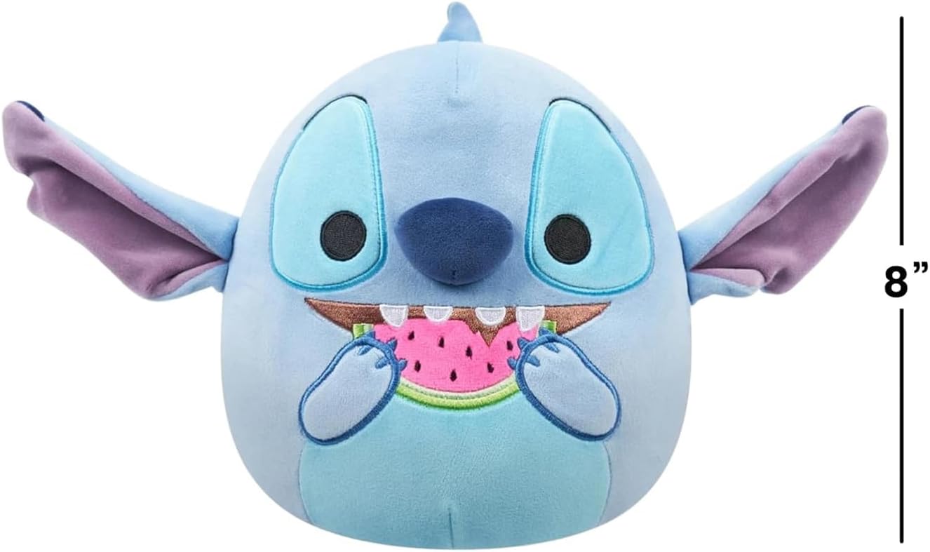 Squishmallows Disney 8 pulgadas - Stitch Eating Watermelon
