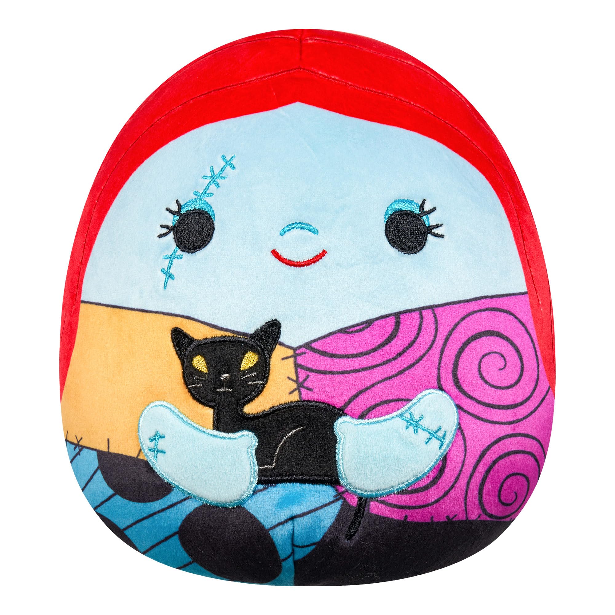 Squishmallows Original Disney 8-Inch Sally Holding Black Cat - Official Jazwares Plush The Nightmare Before Christmas - Sally