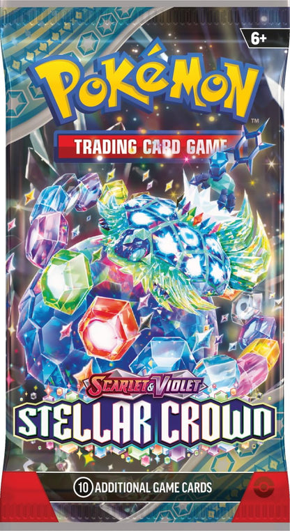 Pokemon TCG: Scarlet & Violet - Stellar Crown - Booster Pack (10 card pack
