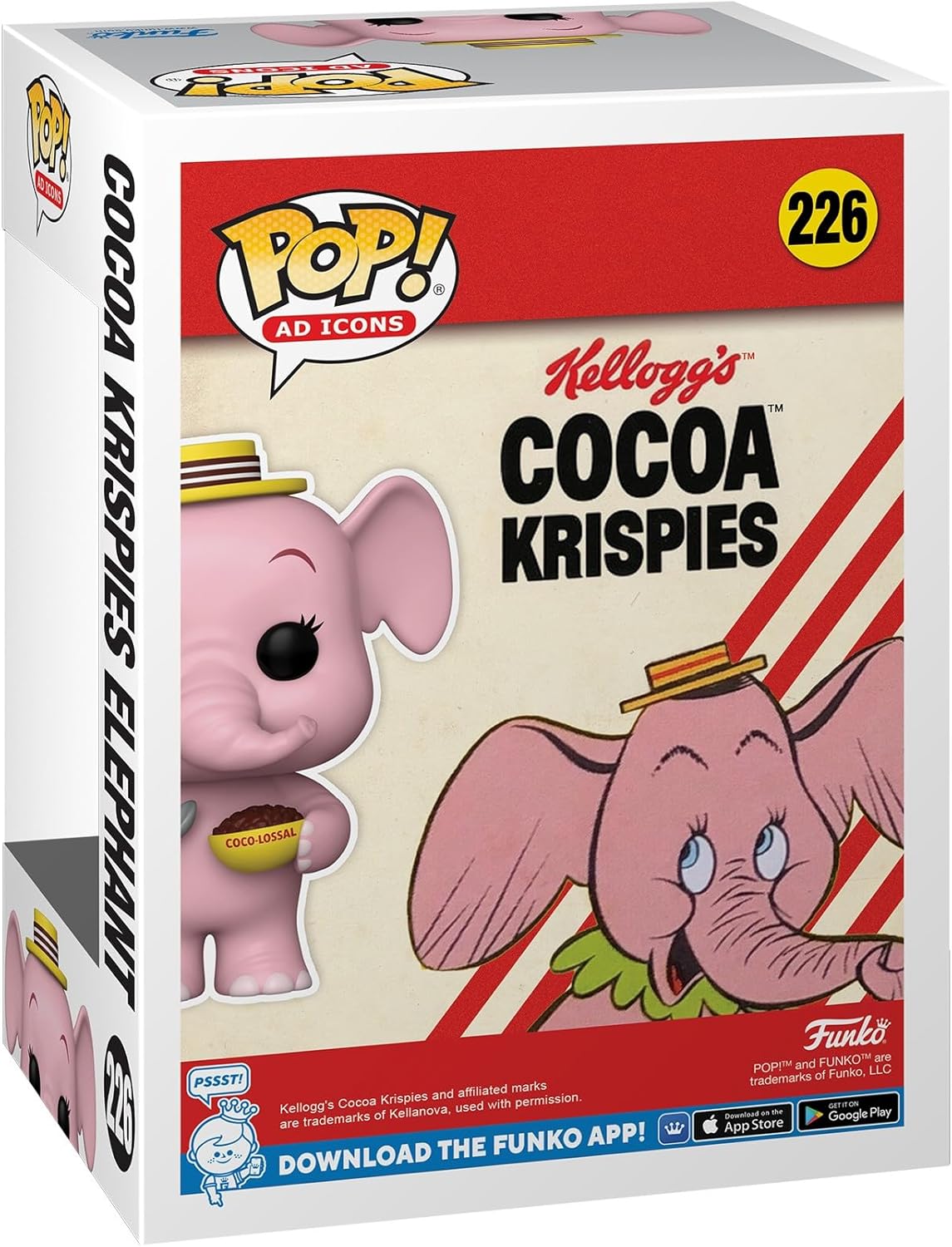 Funko Pop! Ad Icon: Coco Elephant Krispies Elephant - Kelloggs - Collectable Vinyl Figure - Gift Idea - Official Merchandise - Toys for Kids & Adults - Ad Icons Fans - Model Figure for Collectors