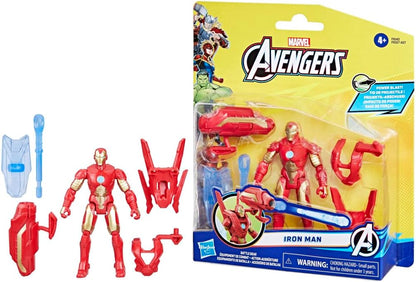 Marvel Epic Hero Series Battle Gear Iron Man Action Figure, 4-Inch, Avengers Super Hero Toys for Kids Ages 4 and Up
