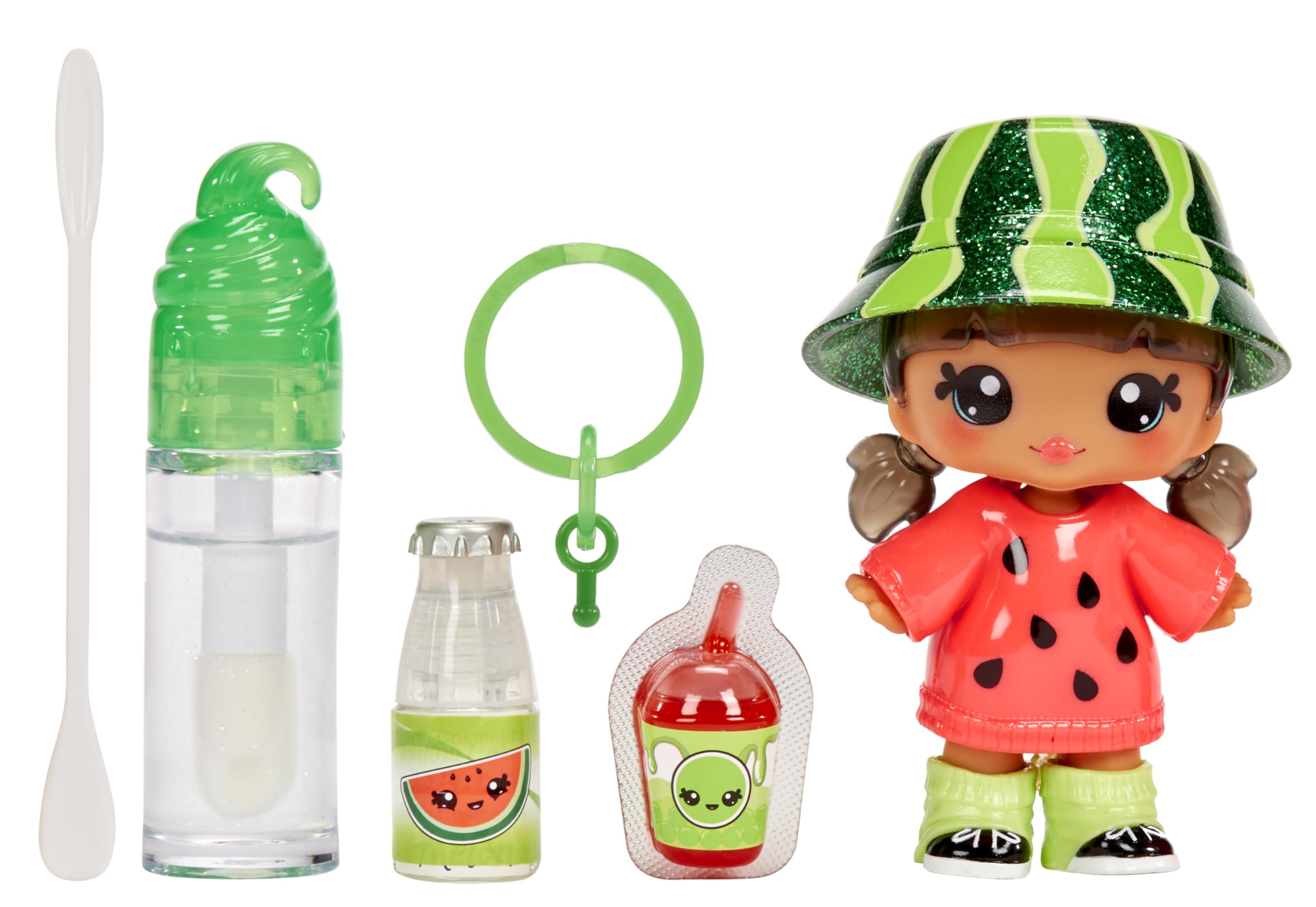 YUMMILAND Lipgloss Pop - Maya Watermelon - Geurende Karakterpop met DIY Lipgloss Set - Geschikt voor Kinderen Vanaf 4 Jaar