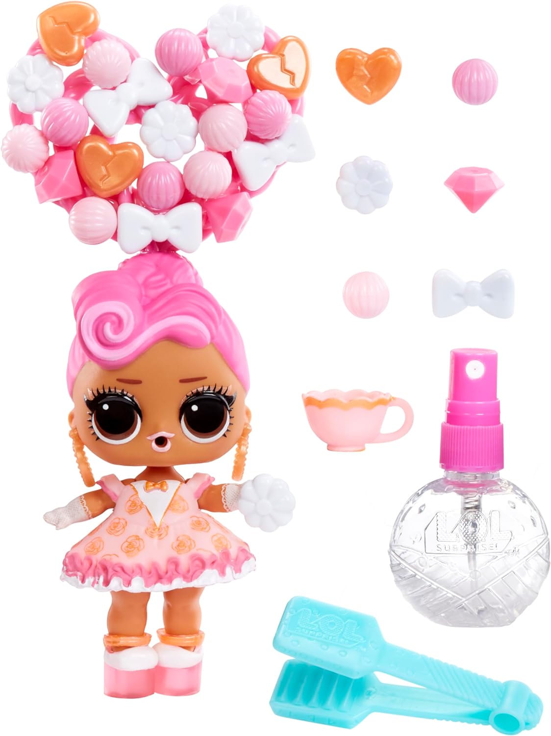 L.O.L. Surprise! Hair Beads Tots - Collectible Doll with 60+ Hair Beads - Hair Beads Doll with DIY Hairstyles - Suitable for Girls and Boys Ages 4+