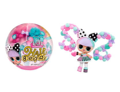 L.O.L. Surprise! Hair Beads Tots - Collectible Doll with 60+ Hair Beads - Hair Beads Doll with DIY Hairstyles - Suitable for Girls and Boys Ages 4+