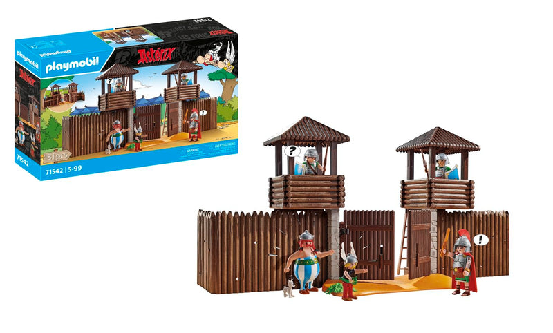 PLAYMOBIL Asterix 71542 Römerlager, spannende Eroberung des Lagers durch die Gallier, inklusive Zaubertrank für mehr Körperkraft, detailreiches Spielzeug für Kinder ab 5 Jahren