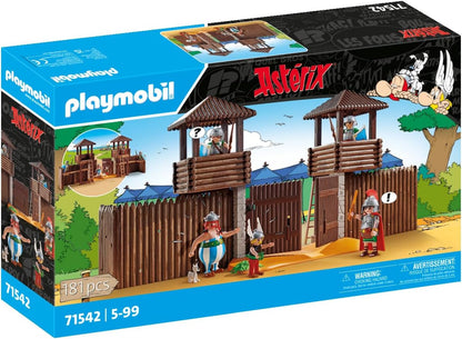 PLAYMOBIL Asterix 71542 Römerlager, spannende Eroberung des Lagers durch die Gallier, inklusive Zaubertrank für mehr Körperkraft, detailreiches Spielzeug für Kinder ab 5 Jahren