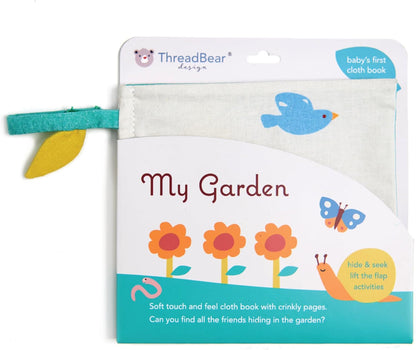ThreadBear Design My Garden Activity Book for Early Learning and Sensory Development