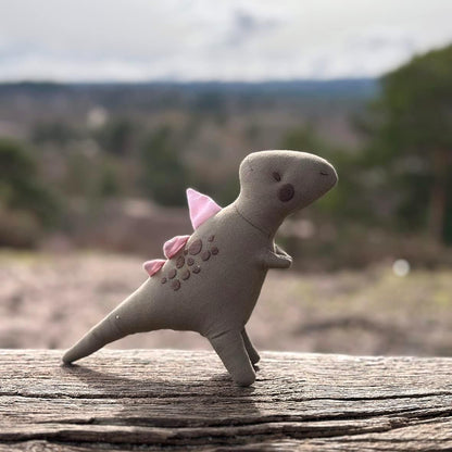 ThreadBear Toys & Gifts T-Rex Linen Dinosaur Toy - Fabric Soft Toy T-Rex For Kids