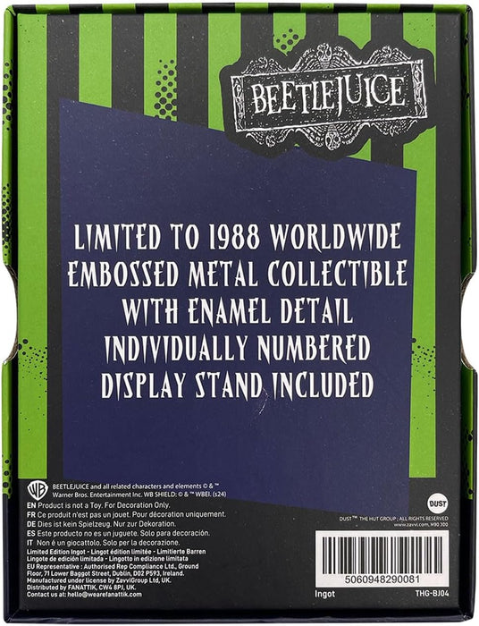 FaNaTtik Beetlejuice Limited Edition Gravestone Ingot