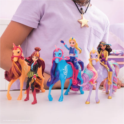 Unicorn Academy, Isabel & River Set with 2 Riding Accessories and Hair Styling Tool, Dolls and Unicorn Toys for Girls Aged 4 and up