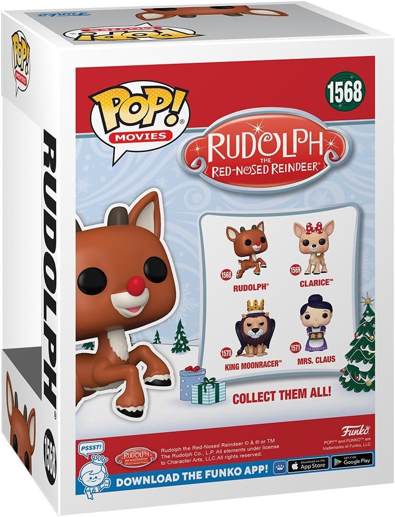 Funko Pop! Movies: Rudolph – Rudolph - (Flying) - Rudolph the Red-Nosed Reindeer - Collectable Vinyl Figure - Gift Idea - Official Merchandise - Toys for Kids & Adults - Movies Fans