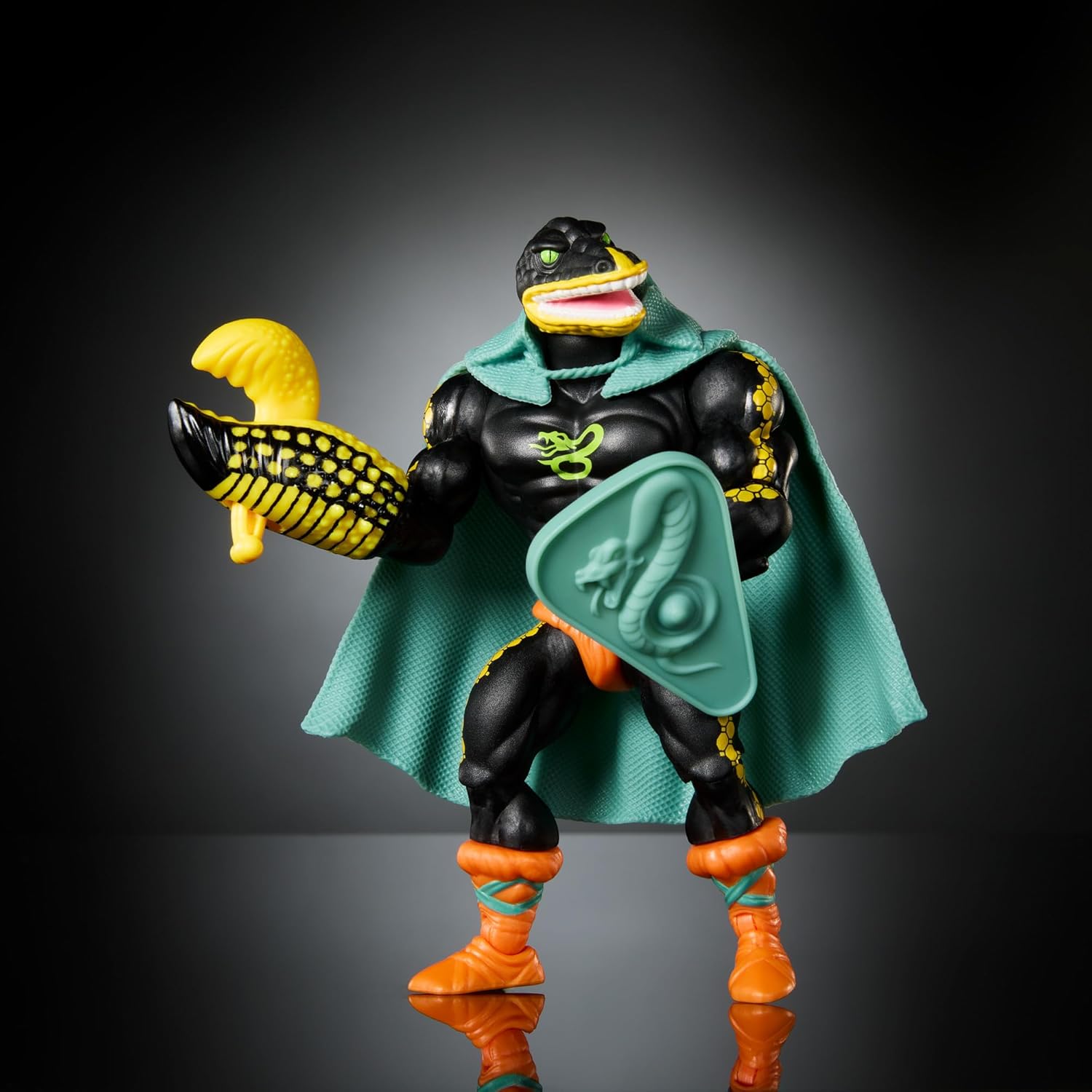 Masters of the Universe Origins Action Figure, Lord Gr’Asp Collectible, MOTU Alien Snake Men Villain, 16 Posable Joints, 5.5 Inch with Accessories, HYD30