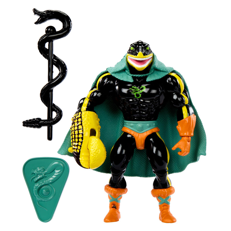 Masters of the Universe Origins Action Figure, Lord Gr’Asp Collectible, MOTU Alien Snake Men Villain, 16 Posable Joints, 5.5 Inch with Accessories, HYD30