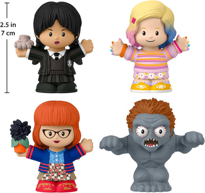 Little People Collector Wednesday TV Series Special Edition Set for Adults & Fans, 4 Figures in a Display Package, HWX46