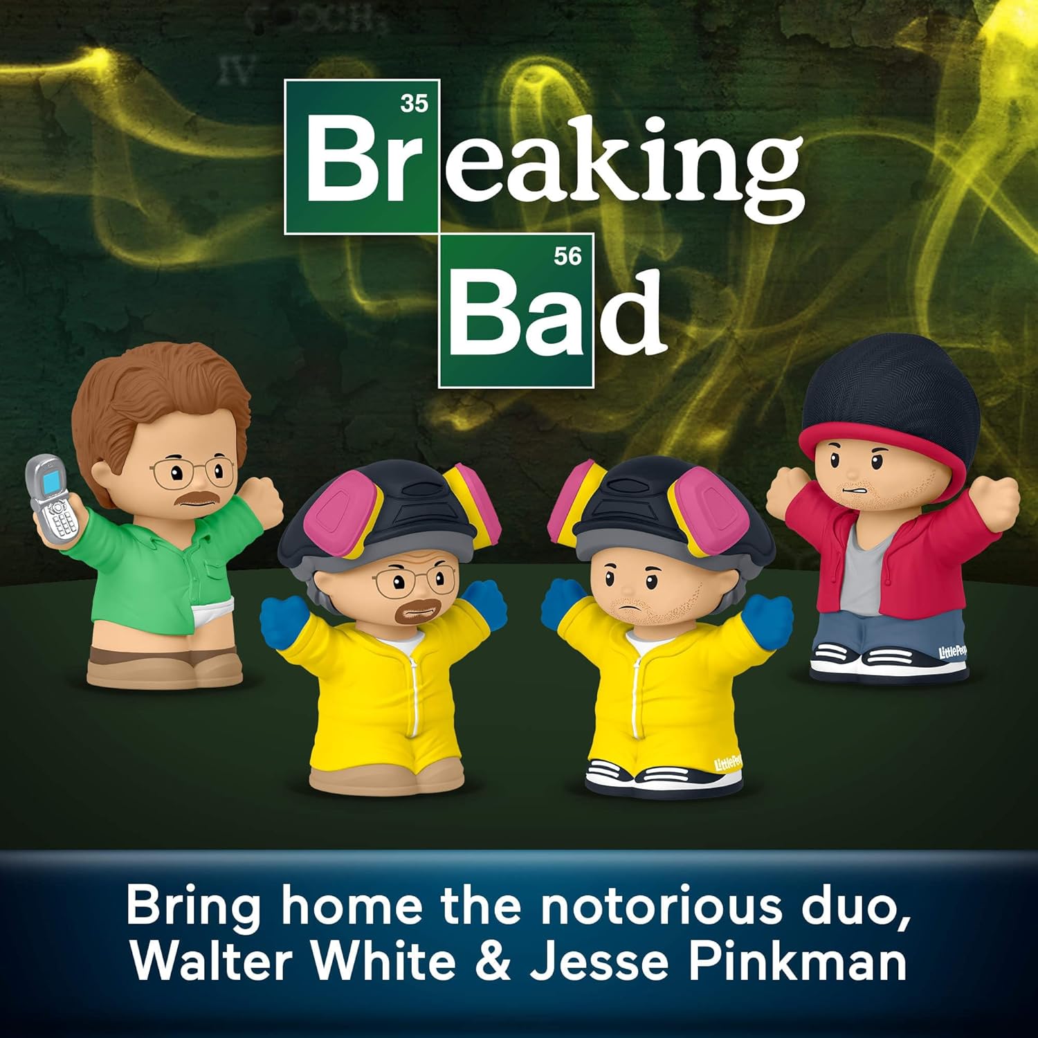Little People Collector Breaking Bad TV Show Special Edition Figure Set in Display Gift Box for Adults & Fans