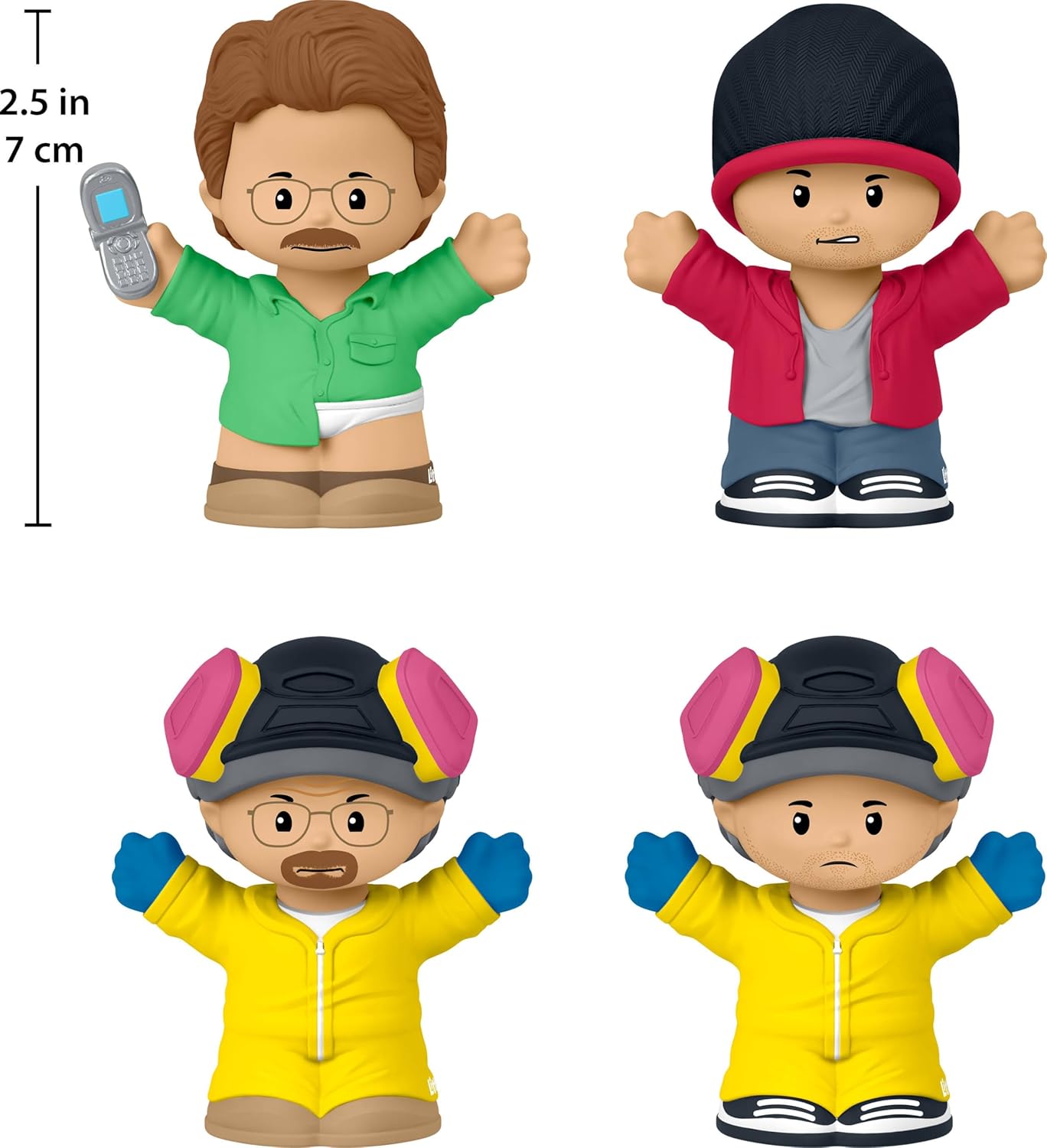 Little People Collector Breaking Bad TV Show Special Edition Figure Set in Display Gift Box for Adults & Fans