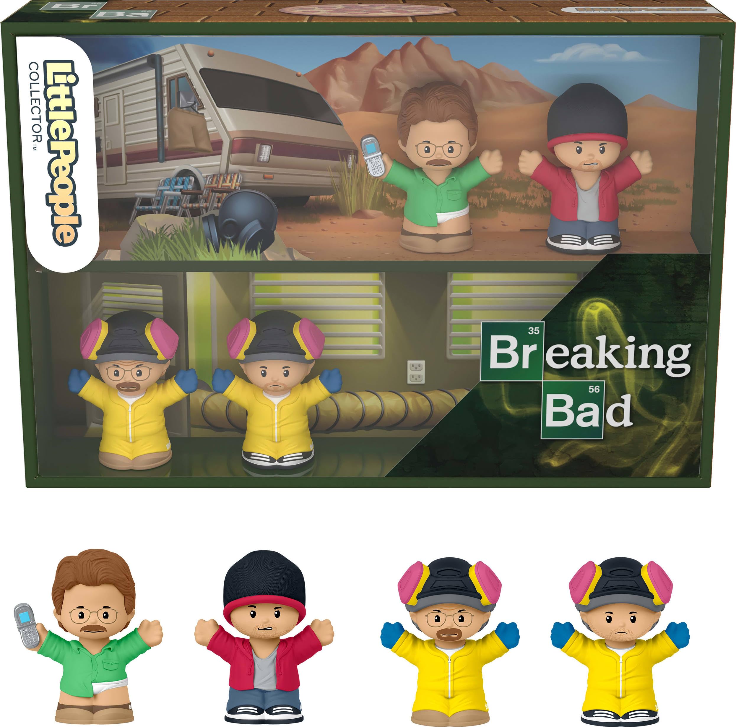 Little People Collector Breaking Bad TV Show Special Edition Figure Set in Display Gift Box for Adults & Fans