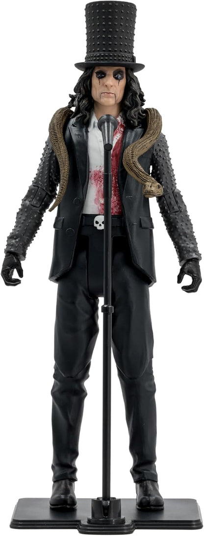 McFarlane Toys Music Maniacs Metal Alice Cooper 6-Inch - Collectible Action Figure with Accessories and Art Card