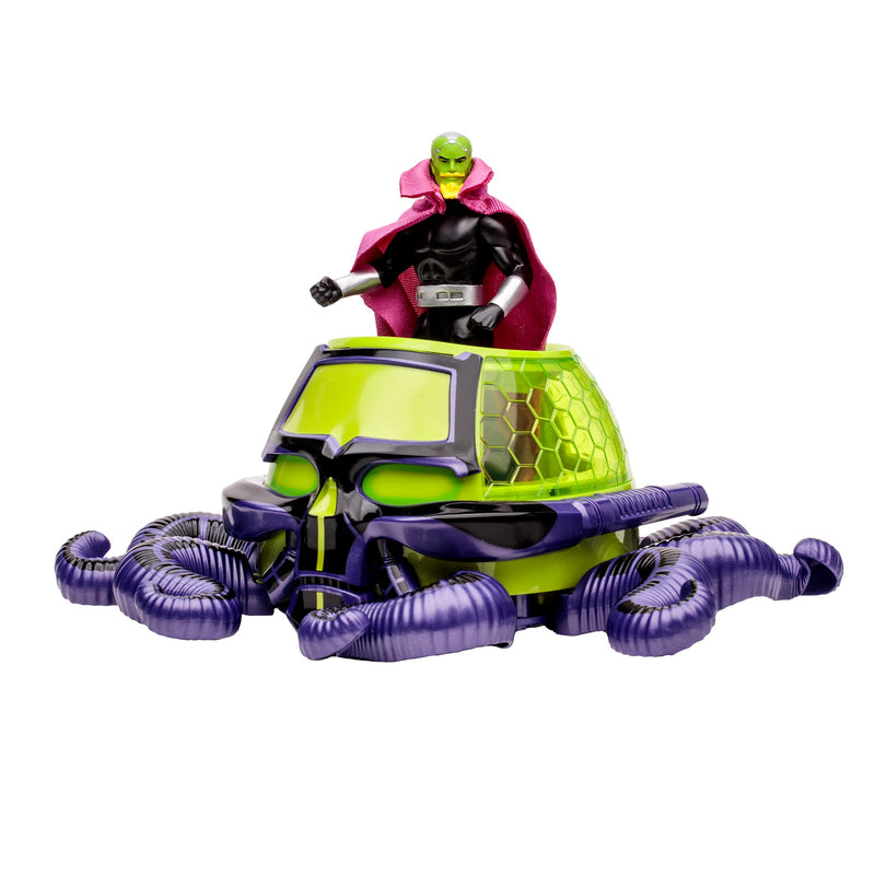 DC Direct Super Powers Feige mit Fahrzeug – Brainiac mit Totenkopfschiff (Panik im Himmel) (Gold Label)