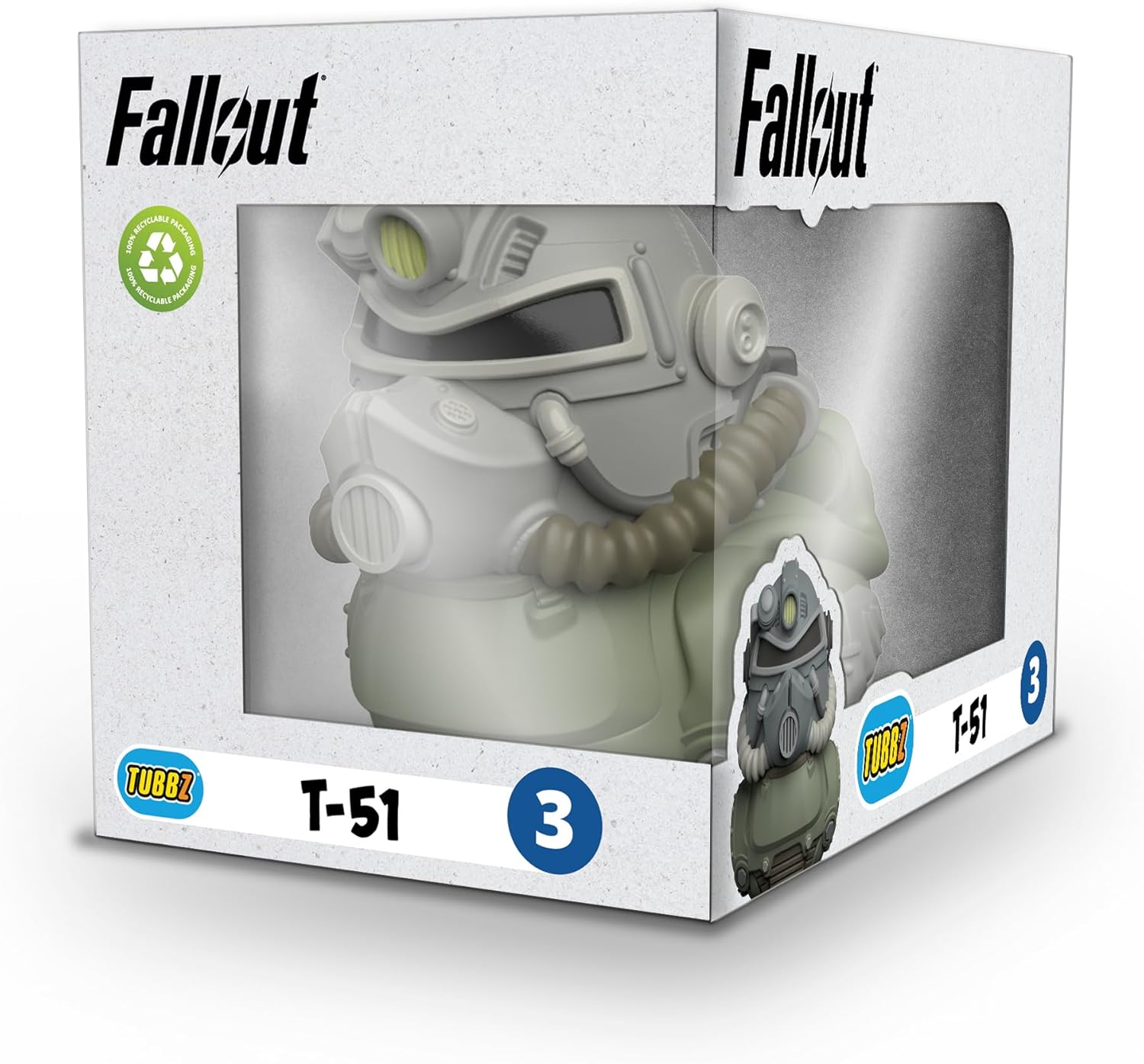 TUBBZ Boxed Edition T-51 Collectable Vinyl Rubber Duck Figure - Official Fallout Merchandise - Thriller TV & Video Games