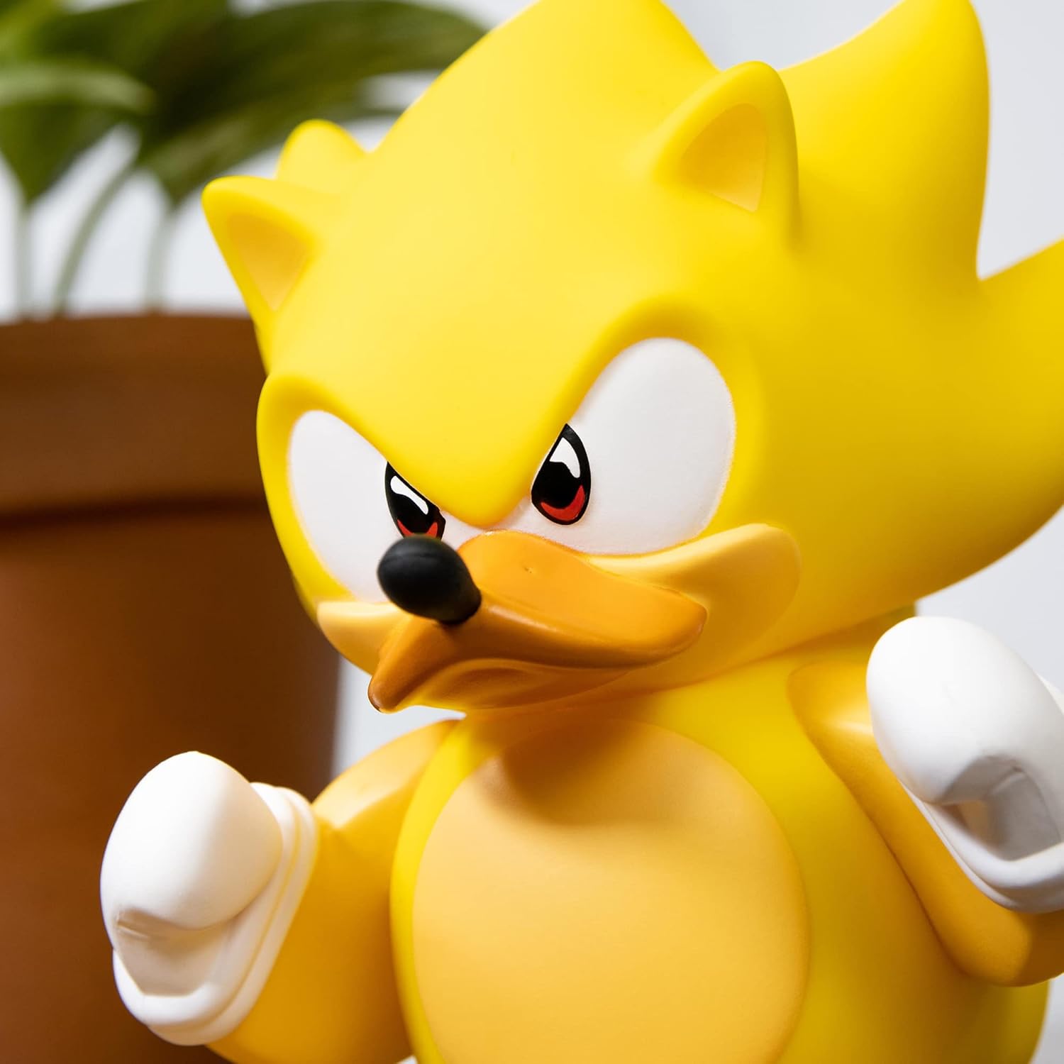 TUBBZ Boxed Edition Super Sonic Collectible Vinyl Rubber Duck Figure - Official Sonic The Hedgehog Merchandise - TV, Movies & Video Games