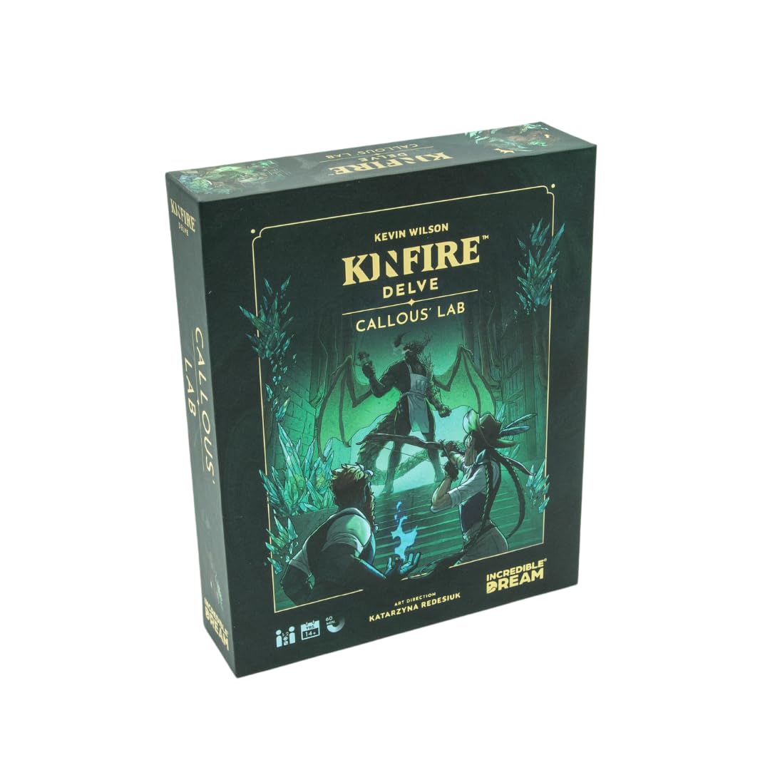 Incredible Dream Kinfire Delve: Callous' Lab | Quick-to-Table Cooperative Dungeon-Crawling Card Game | Affordable, Streamlined Fantasy Adventure | Ages 14 and Up | Made