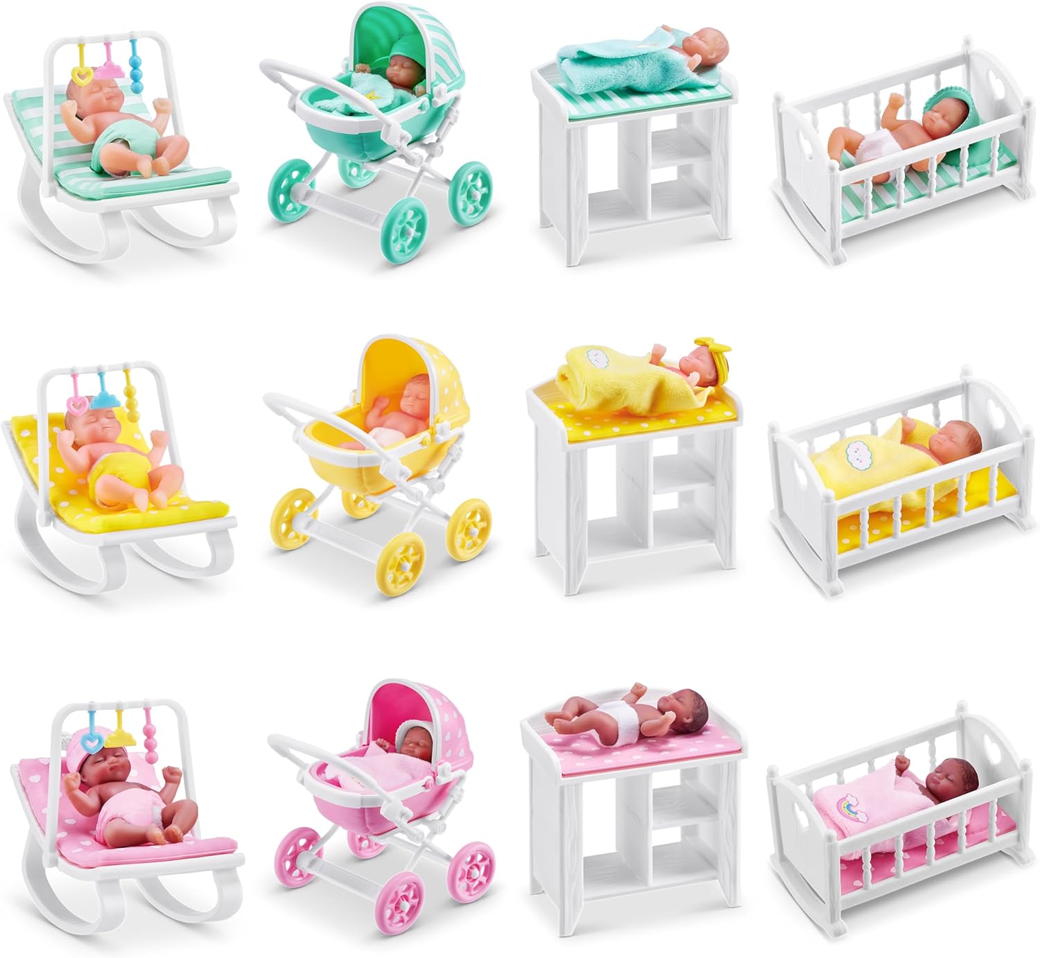 5 Surprise My Mini Baby Series 1, Single Capsule, By ZURU, Collectible Mystery Capsule, Toy for Girls, Realistic Miniature Baby, Playset and Accessories (Single Capsule) Series 1 Single Capsule