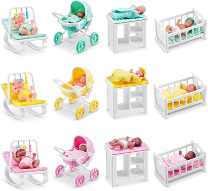 5 Surprise My Mini Baby Series 1, Single Capsule, By ZURU, Collectible Mystery Capsule, Toy for Girls, Realistic Miniature Baby, Playset and Accessories (Single Capsule) Series 1 Single Capsule