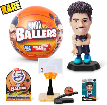 5 Surprise NBA Ballers by ZURU Surprise Unboxing Basketball Collectible Sports Toy For Boys (Single Capsule)