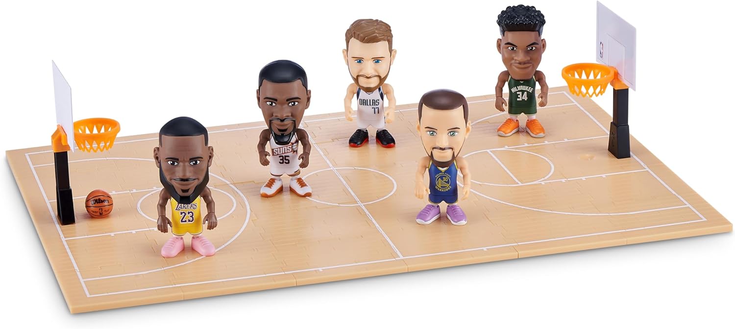 5 Surprise NBA Ballers by ZURU Surprise Unboxing Basketball Collectible Sports Toy For Boys (Single Capsule)