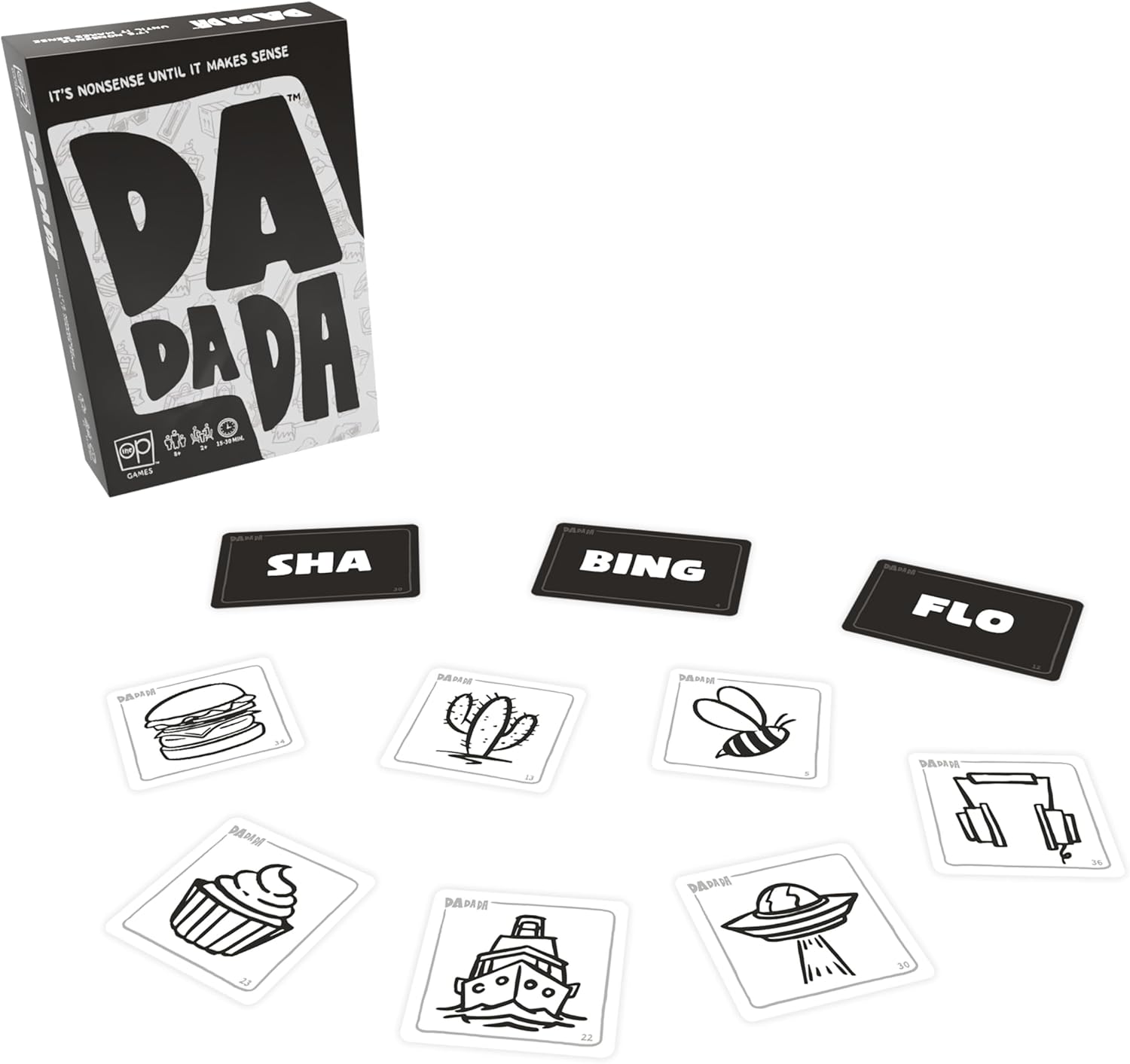 USAopoly | DaDaDa | Party Game | Ages 8+ | 2+ Players | 15-30 Minutes Playing Time