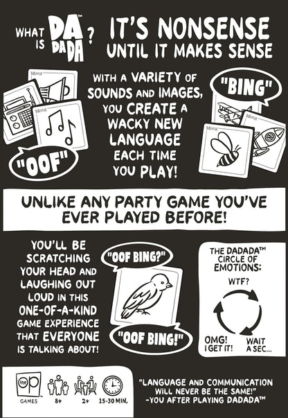 USAopoly | DaDaDa | Party Game | Ages 8+ | 2+ Players | 15-30 Minutes Playing Time