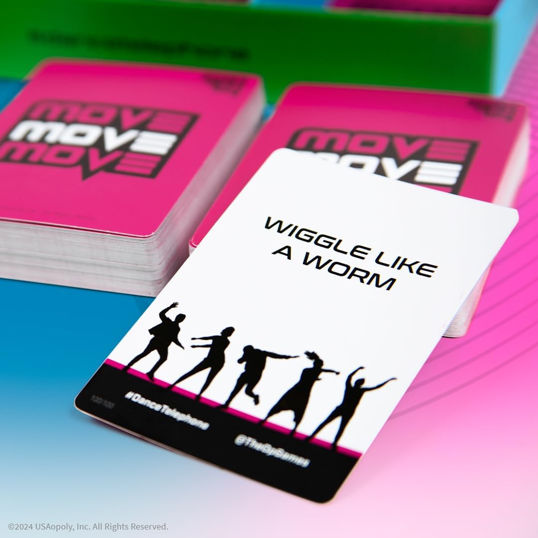 USAopoly | Move Like Me | Cooperative Party Game | Ages 8+ | 4+ Players | 10+ Minutes Playing Time