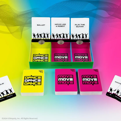 USAopoly | Move Like Me | Cooperative Party Game | Ages 8+ | 4+ Players | 10+ Minutes Playing Time