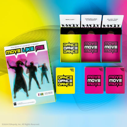 USAopoly | Move Like Me | Cooperative Party Game | Ages 8+ | 4+ Players | 10+ Minutes Playing Time