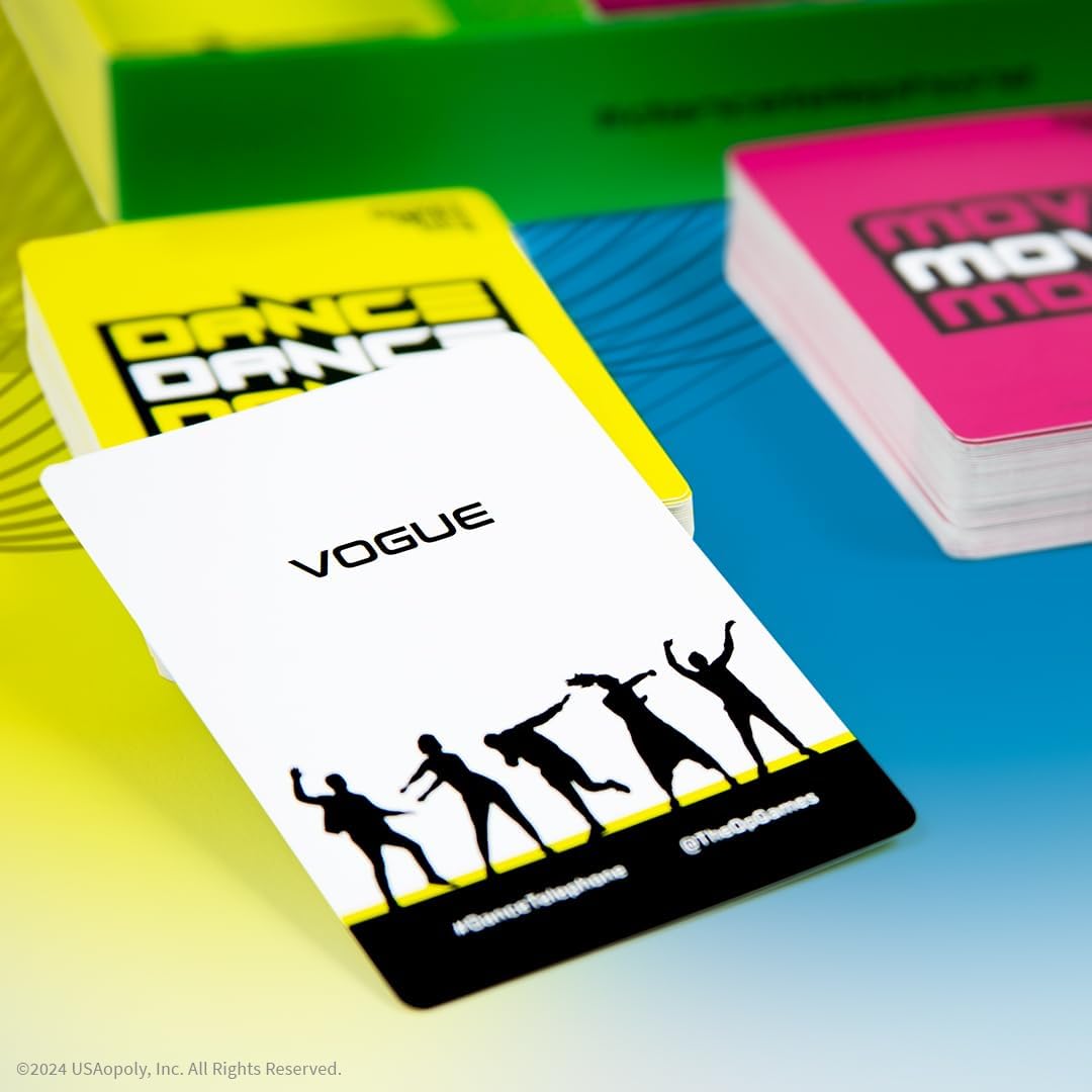 USAopoly | Move Like Me | Cooperative Party Game | Ages 8+ | 4+ Players | 10+ Minutes Playing Time