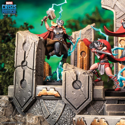 Atomic Mass Games | Marvel Crisis Protocol: Mighty Thor, Lady SIF, Thor & Loki | A Partir de 14 Años | para 2 Jugadores | 90 Minutos por Partida | Multilenguaje (Incluye Español