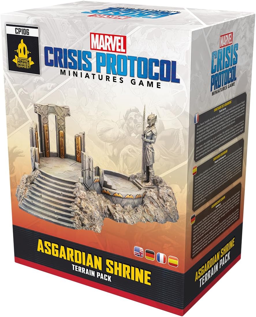 Atomic Mass Games | Marvel Crisis Protocol: Asgardian Shrine Terrain Pack | A Partir de 14 Años | para 2 Jugadores | 90 Minutos por Partida | Multilenguaje (Incluye Español