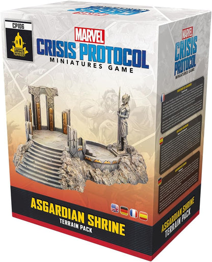 Atomic Mass Games | Marvel Crisis Protocol: Asgardian Shrine Terrain Pack | A Partir de 14 Años | para 2 Jugadores | 90 Minutos por Partida | Multilenguaje (Incluye Español