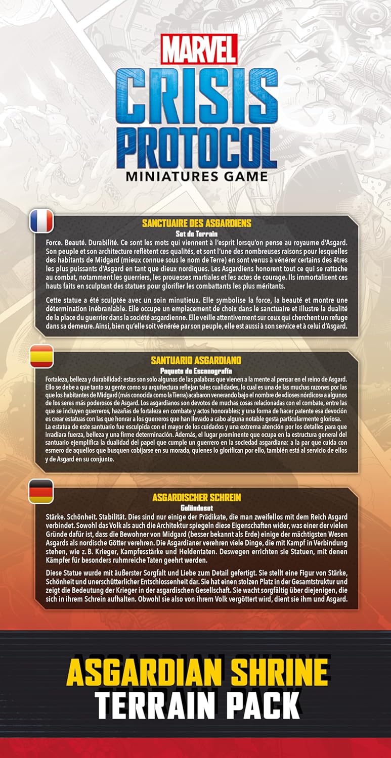 Atomic Mass Games | Marvel Crisis Protocol: Asgardian Shrine Terrain Pack | A Partir de 14 Años | para 2 Jugadores | 90 Minutos por Partida | Multilenguaje (Incluye Español