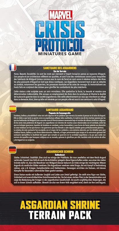 Atomic Mass Games | Marvel Crisis Protocol: Asgardian Shrine Terrain Pack | A Partir de 14 Años | para 2 Jugadores | 90 Minutos por Partida | Multilenguaje (Incluye Español