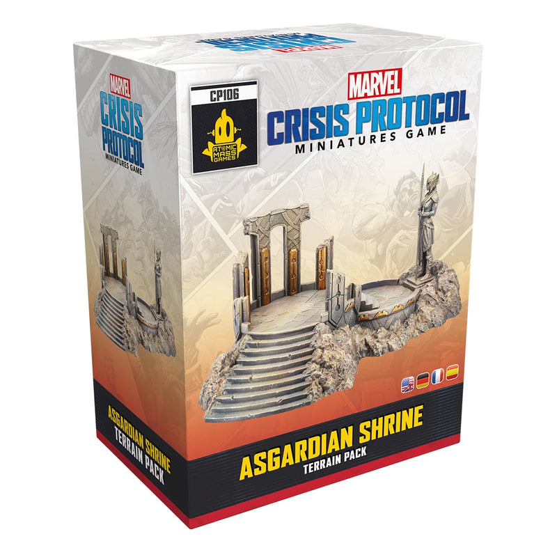 Atomic Mass Games | Marvel Crisis Protocol: Asgardian Shrine Terrain Pack | A Partir de 14 Años | para 2 Jugadores | 90 Minutos por Partida | Multilenguaje (Incluye Español