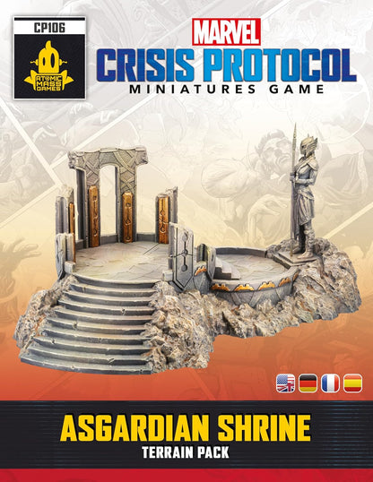 Atomic Mass Games | Marvel Crisis Protocol: Asgardian Shrine Terrain Pack | A Partir de 14 Años | para 2 Jugadores | 90 Minutos por Partida | Multilenguaje (Incluye Español